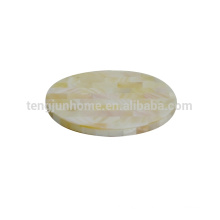 shell mosaic tea cup mat